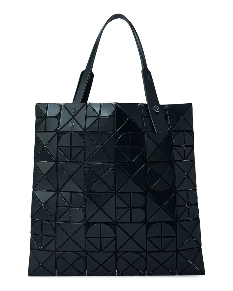 Issey Miyake Font Tote Bag mit dreieckiger Kachel - Schwarz Schwarz