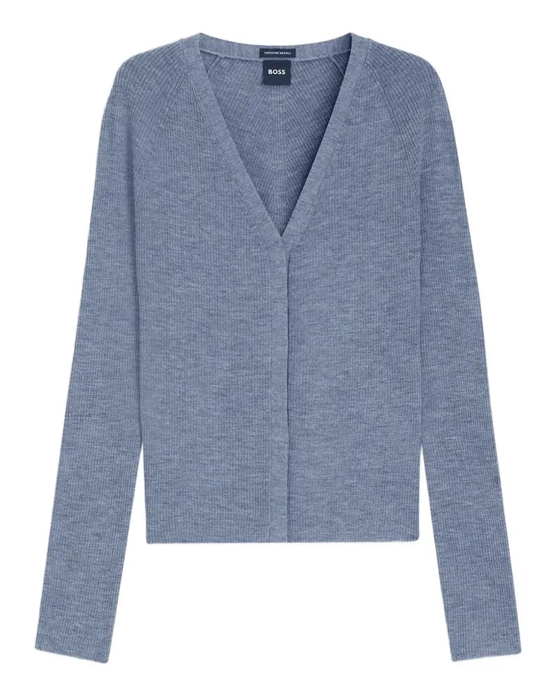 HUGO BOSS V-neck cardigan - Grau Grau