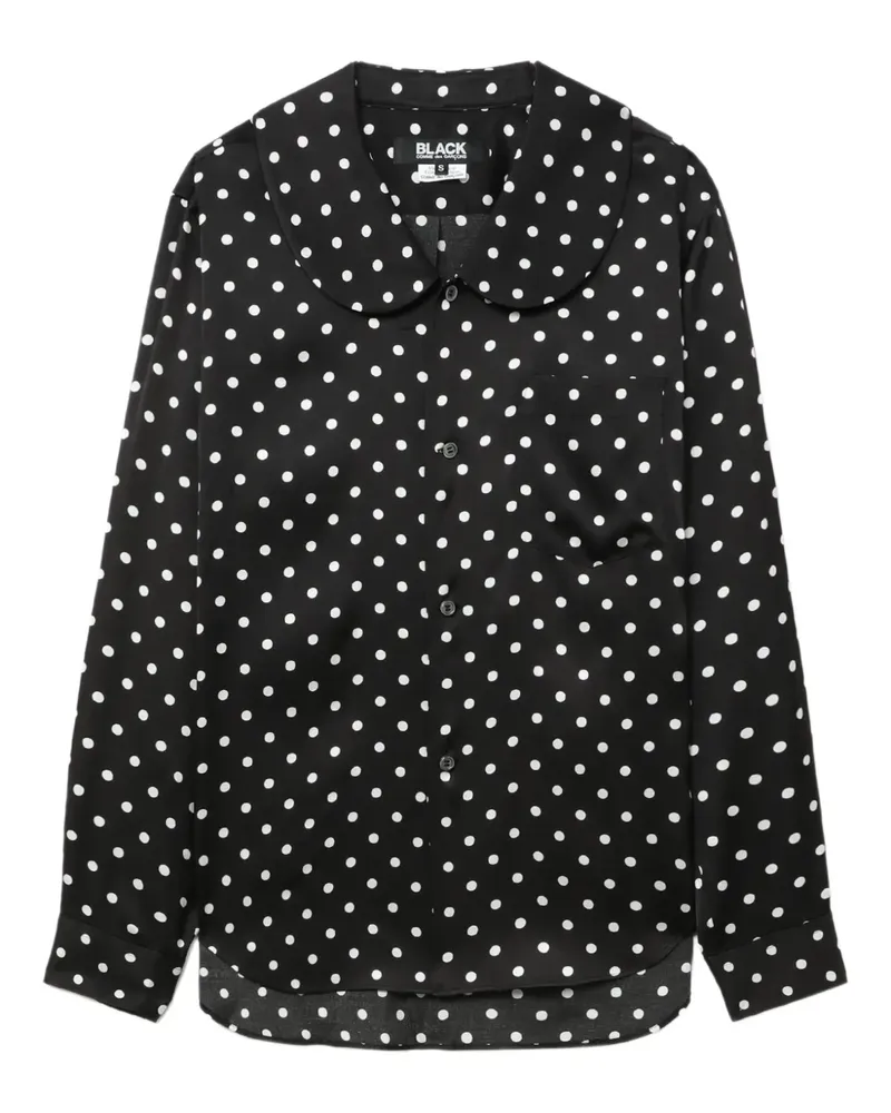 Comme des Garçons Hemd mit Polka Dots - Schwarz Schwarz