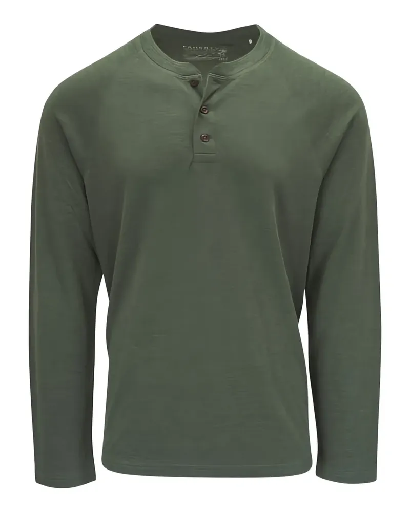 Faherty Poloshirt mit Knopfleiste - Grün Grün