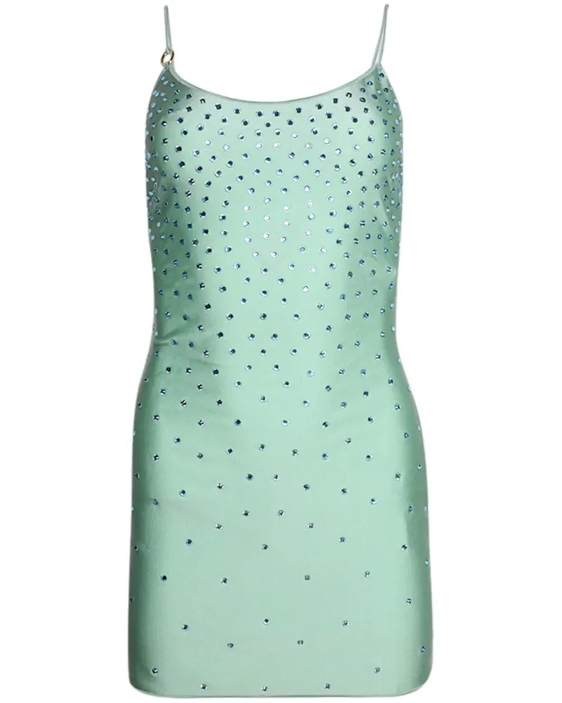 Oséree Minikleid mit Schmucksteinen - Grün Grün