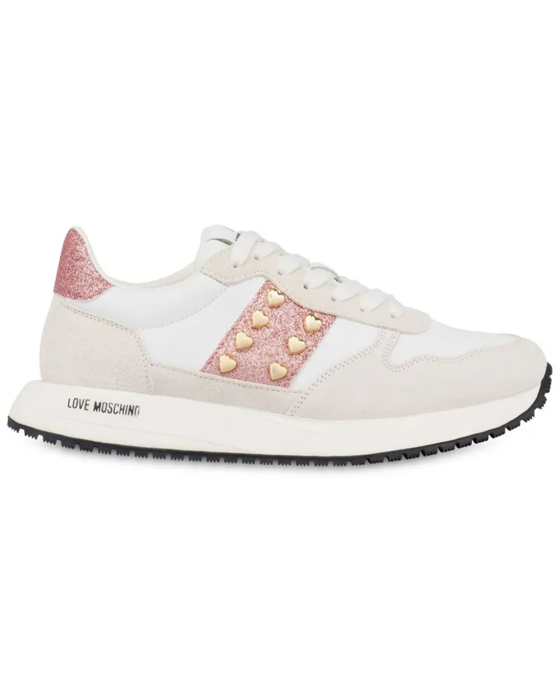 Moschino Sneakers mit Nieten - Weiß Weiß