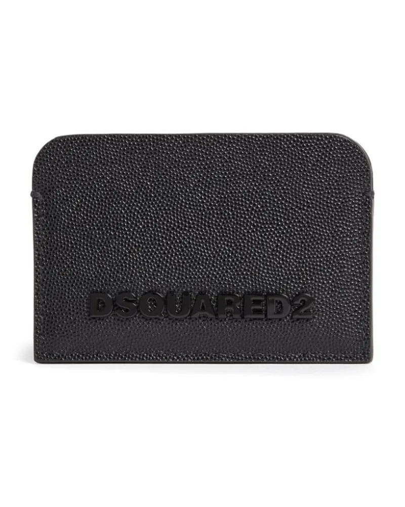 Dsquared2 Kartenetui mit Logo-Prägung - Schwarz Schwarz