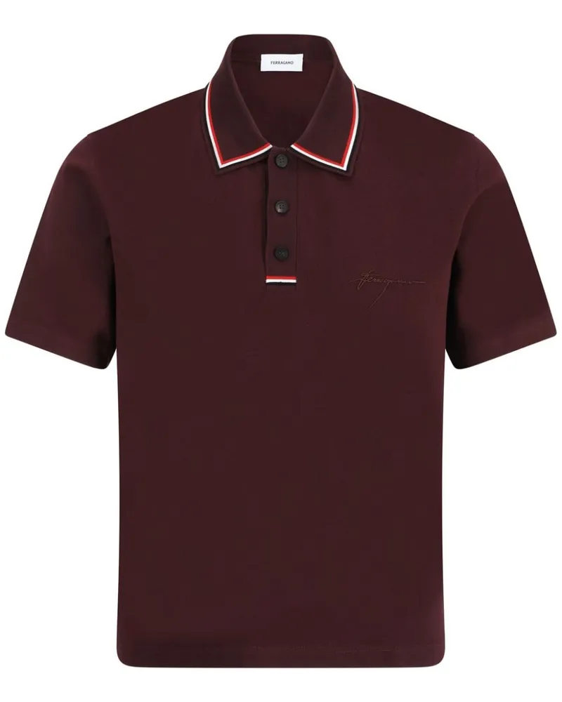 Ferragamo Autograph Poloshirt Rot