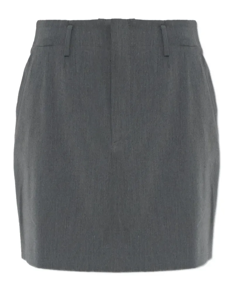 AKEP belt-loops mini skirt - Grau Grau