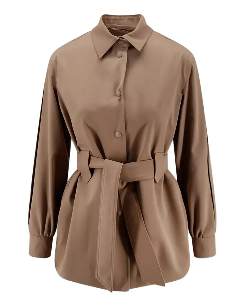 Max Mara belted wool jacket - Braun Braun