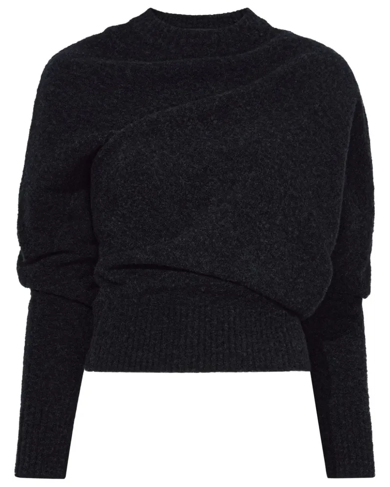 Proenza Schouler Asymmetrischer Pullover Schwarz