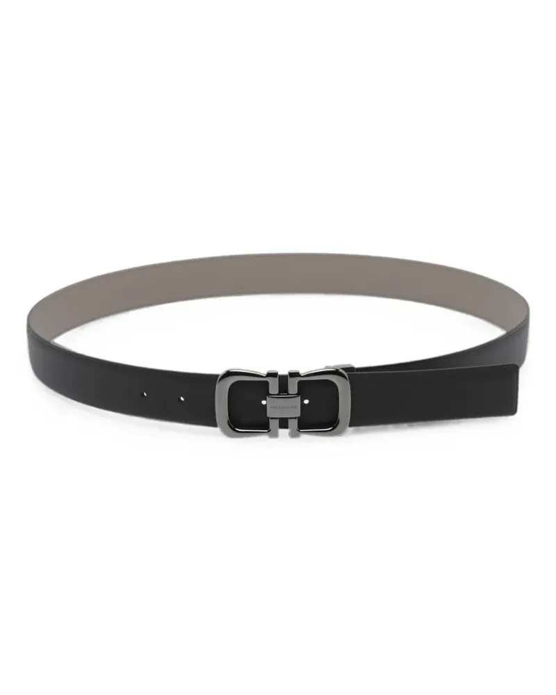 Ferragamo Gancini-buckle belt - Schwarz Schwarz