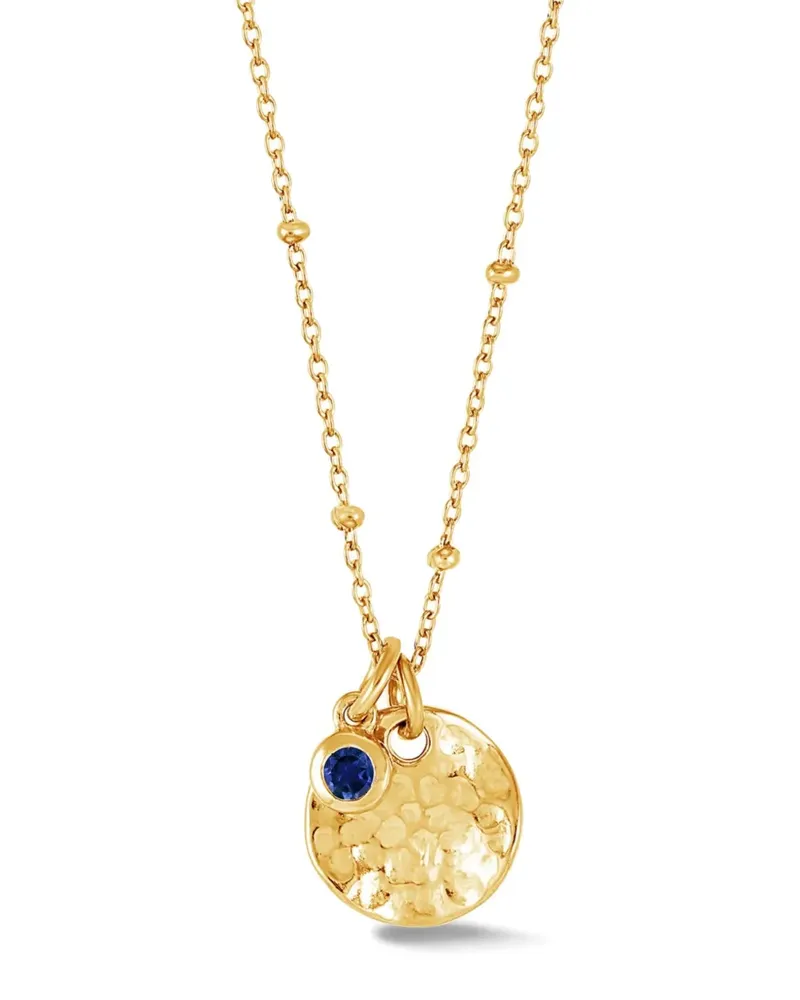 Dower & Hall Halskette mit Saphir - Gold Gold