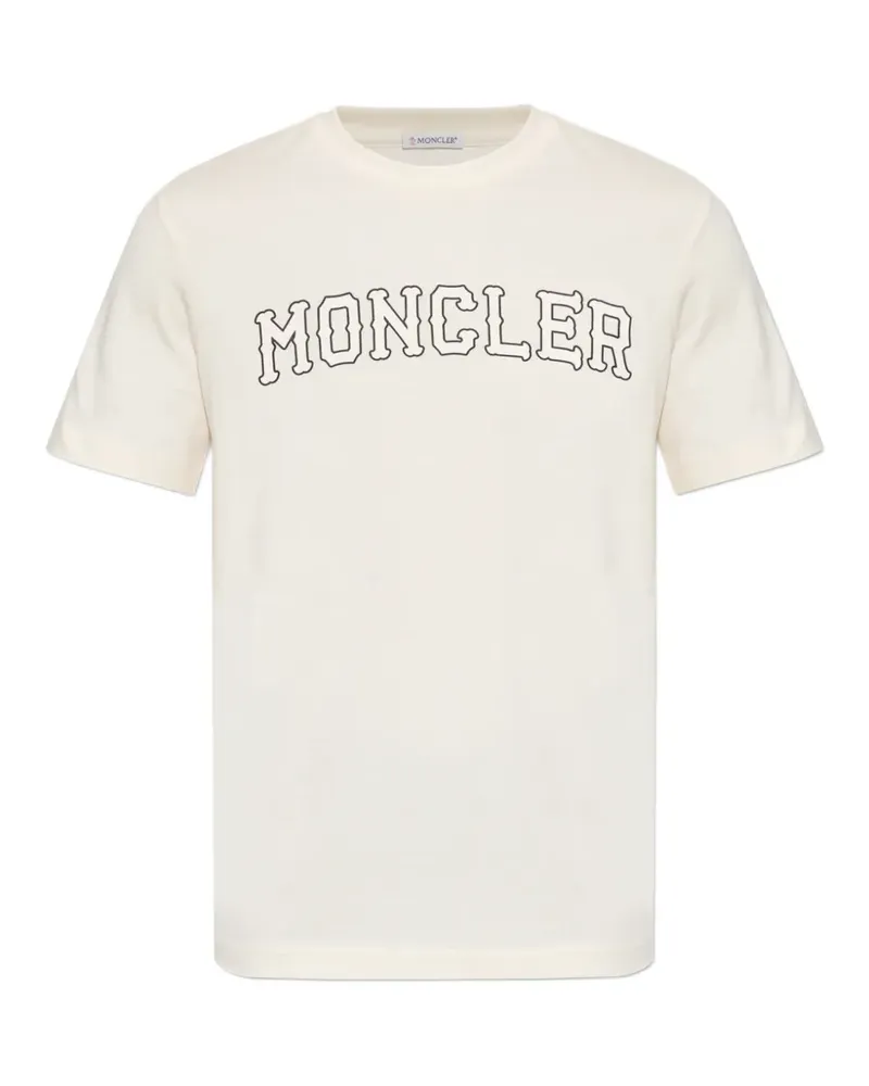 Moncler logo-print short-sleeve T-shirt - Weiß Weiß