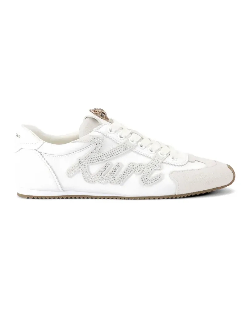 Kurt Geiger Kurt Islington Sneakers mit Wildledereinsätzen - Weiß Weiß