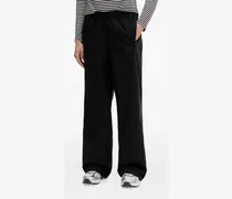 Weite Unstoppable Woven Jogginghose mit Logo-Print - Schwarz