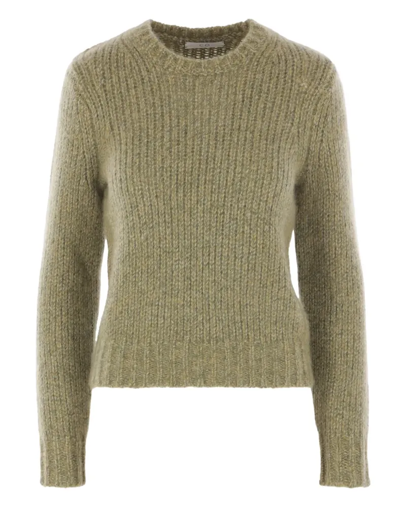 Co Gerippter Kaschmirpullover - Grün Grün