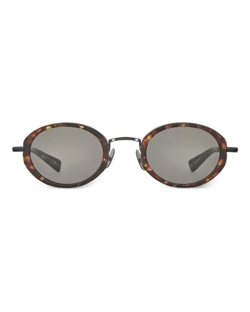 Garrett Leight Alper oval-frame sunglasses - Braun Braun