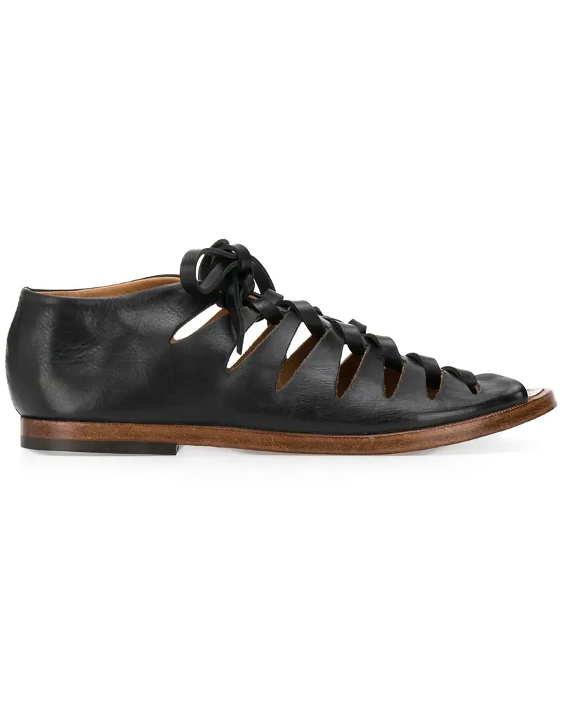 Alberto Fasciani Klassische Römersandalen - Schwarz Schwarz