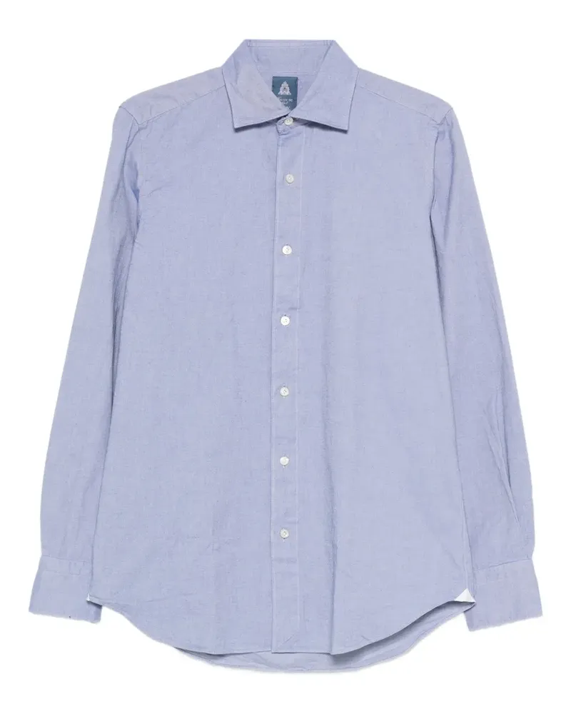 Finamore 1925 Klassisches Hemd - Blau Blau
