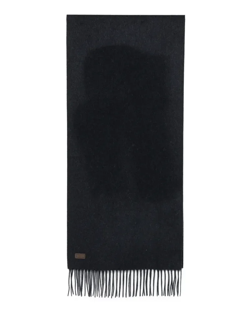 Canali Schal mit Fransen - Blau Blau