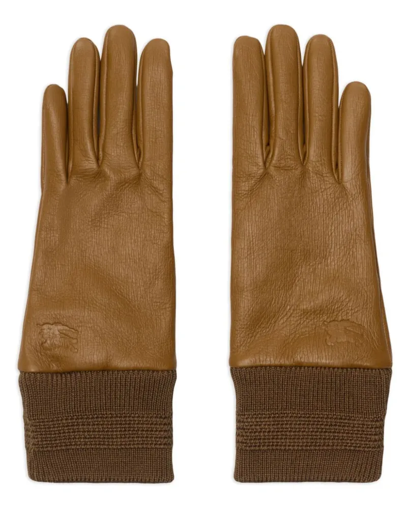 Burberry Handschuhe mit Ritteremblem - Braun Braun