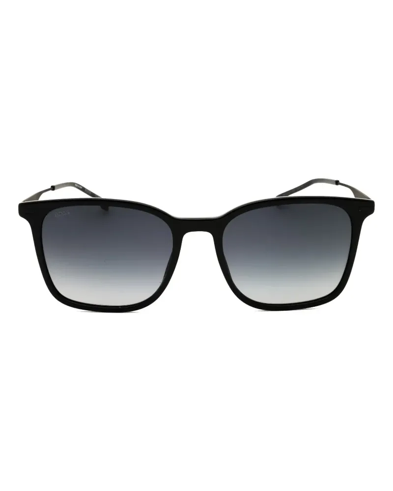 HUGO BOSS Sonnenbrille mit eckigem Gestell - Schwarz Schwarz