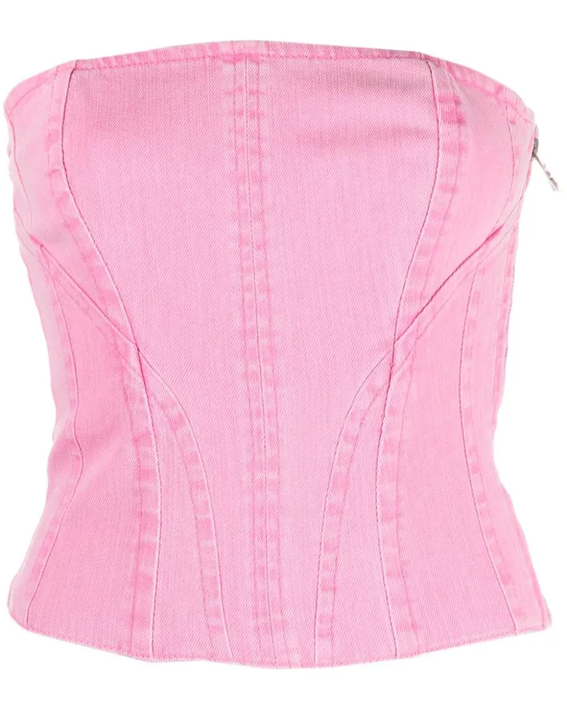 Patrizia Pepe Essentielle Bustier-Top - Rosa Rosa