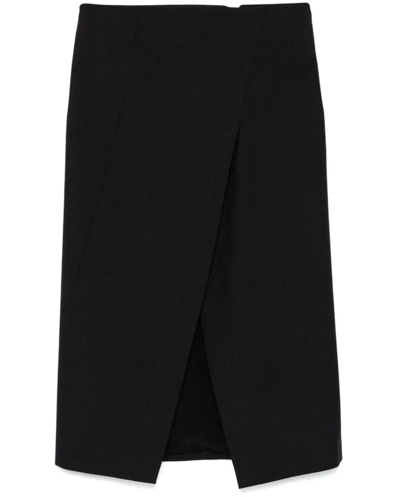 Gucci Midirock mit Einsätzen - Grau Grau