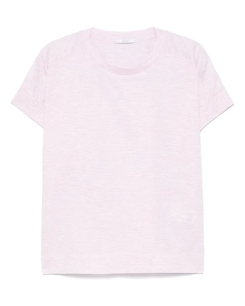 Peserico Gestreiftes T-Shirt - Rosa Rosa