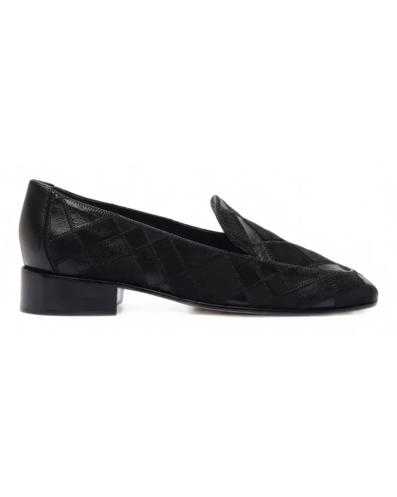 Alexandre Birman Annelise Patchwork-Loafer - Schwarz Schwarz