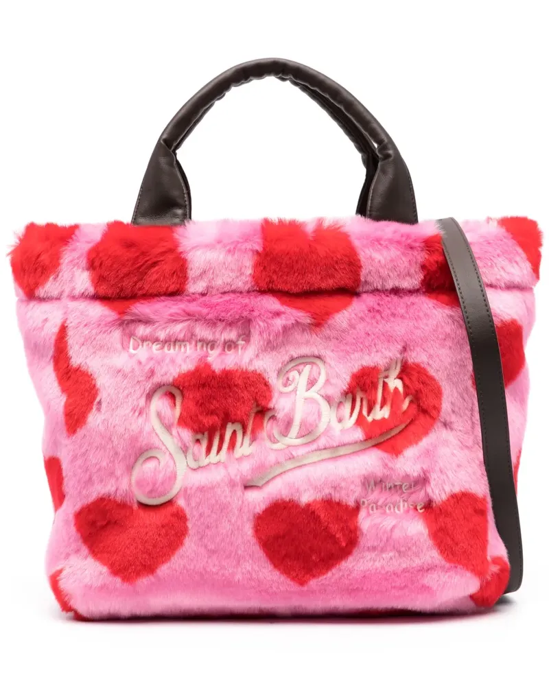 MC2 Saint Barth Colette Handtasche aus Faux Fur - Rosa Rosa