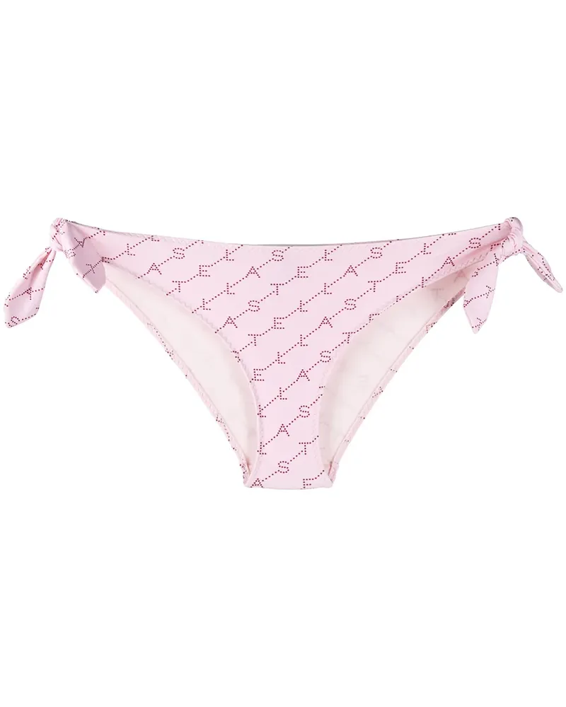 Stella McCartney Bikinihöschen mit Monogramm-Print - Rosa Rosa