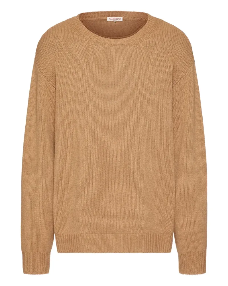 Valentino Garavani Kaschmirpullover mit Rundhalsausschnitt - Nude Nude