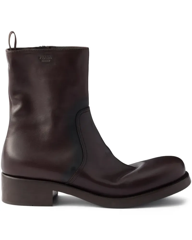 Prada Stiefel mit Lasche 40mm - Braun Braun