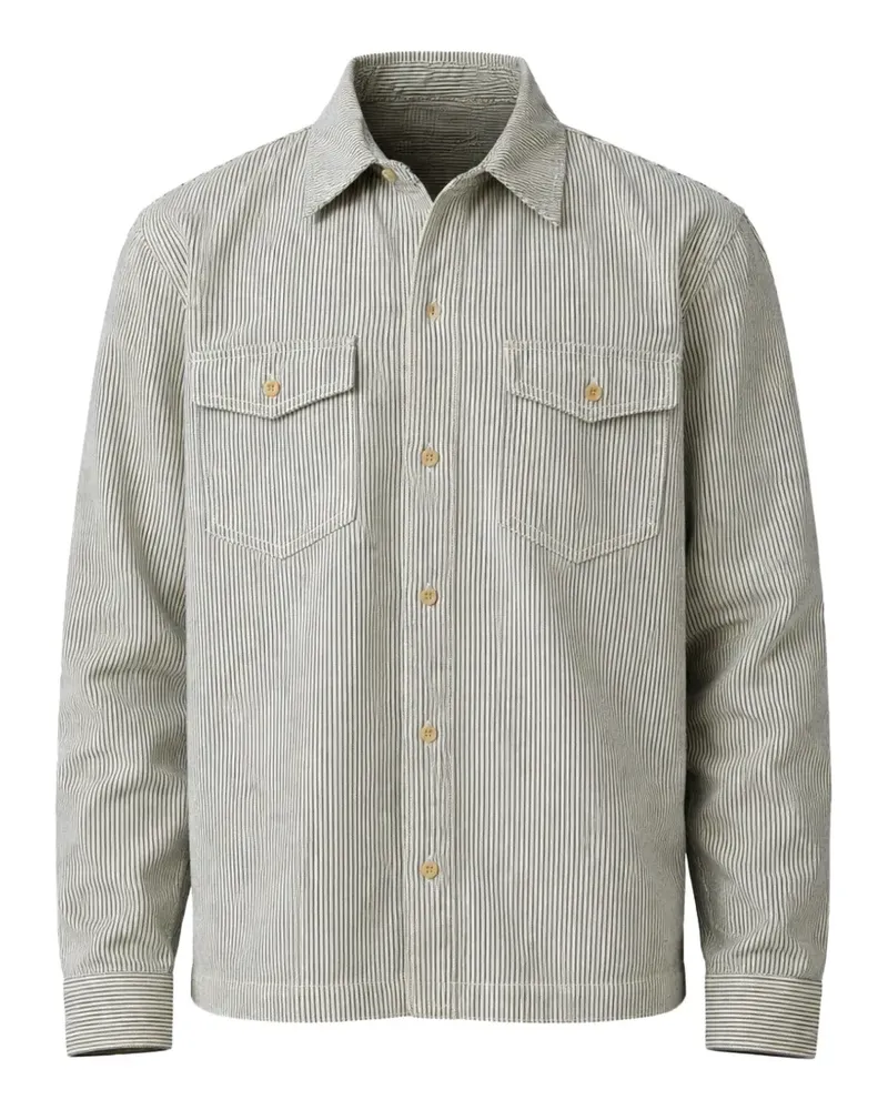 Paige Gestreifte Jacke mit Tasche - Nude Nude