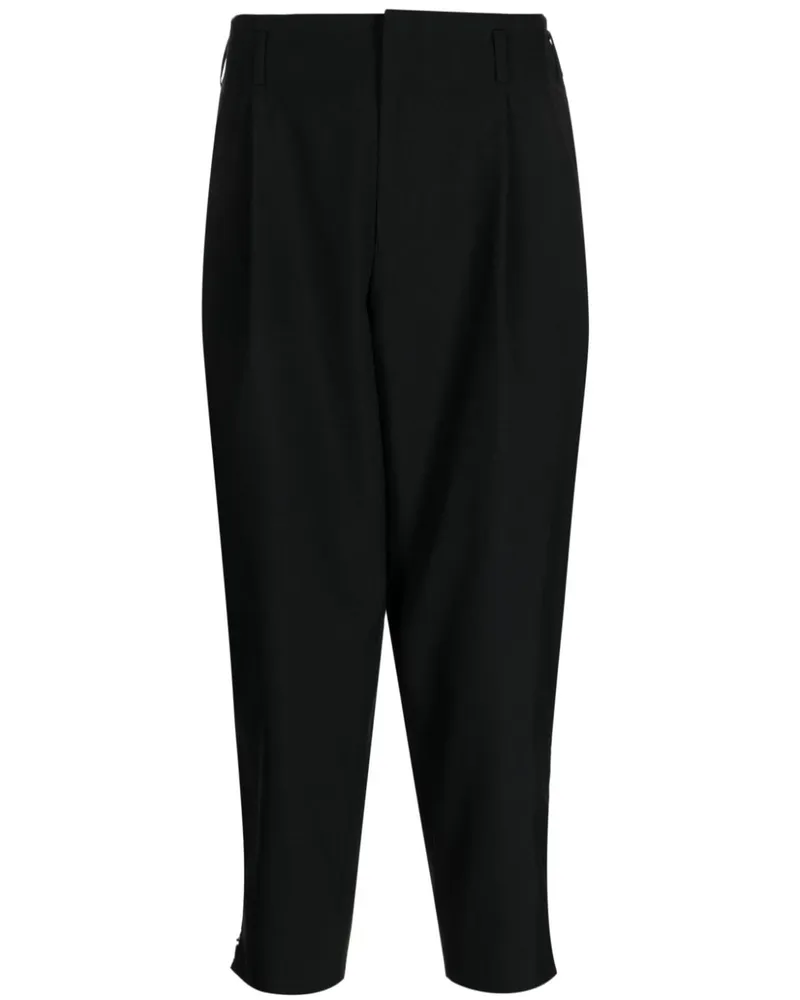 Comme des Garçons Ausgestellte Cropped-Hose - Schwarz Schwarz