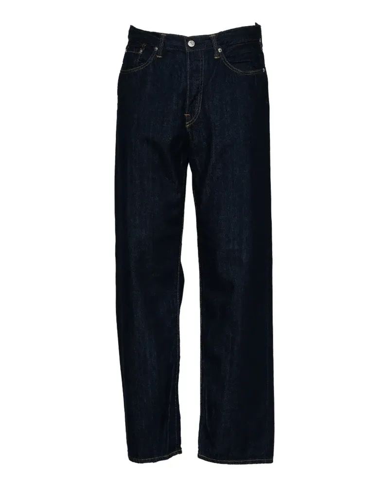 Edwin Jeans logo-patch loose-fit jeans - Blau Blau