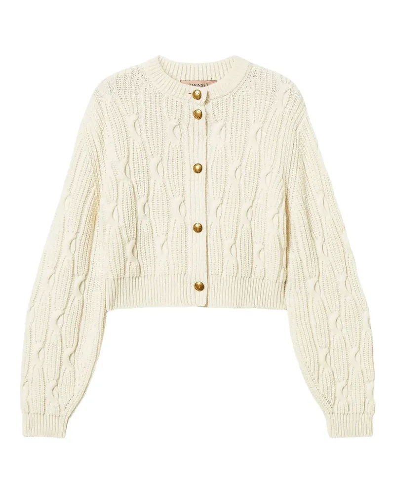 Twin-Set Cropped-Cardigan - Nude Nude