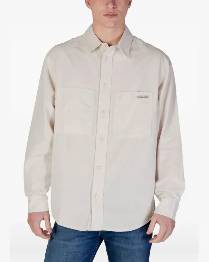 Calvin Klein relaxed-fit button-down shirt - Nude Nude
