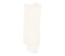 Cape-Kleid aus Chiffon - Nude
