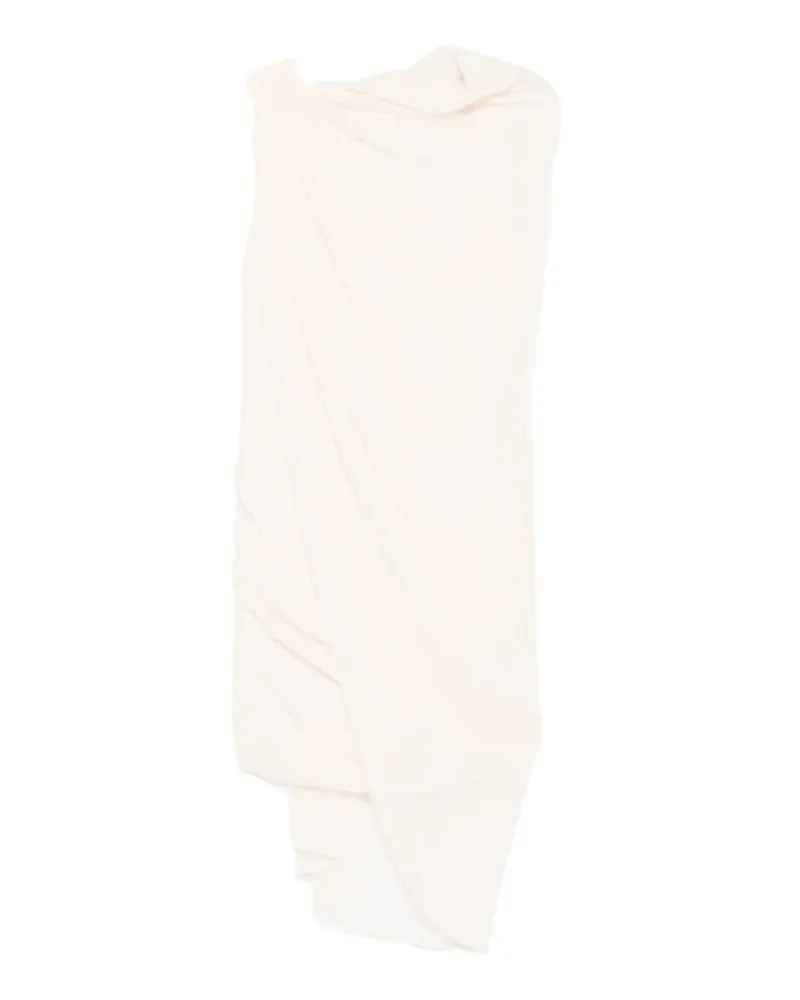 ROTATE Birger Christensen chiffon cape dress - Nude Nude