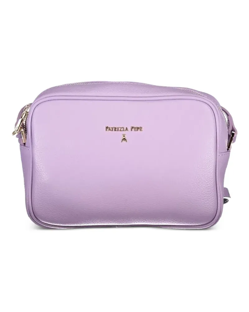 Patrizia Pepe grained leather crossbody bag - Violett Violett