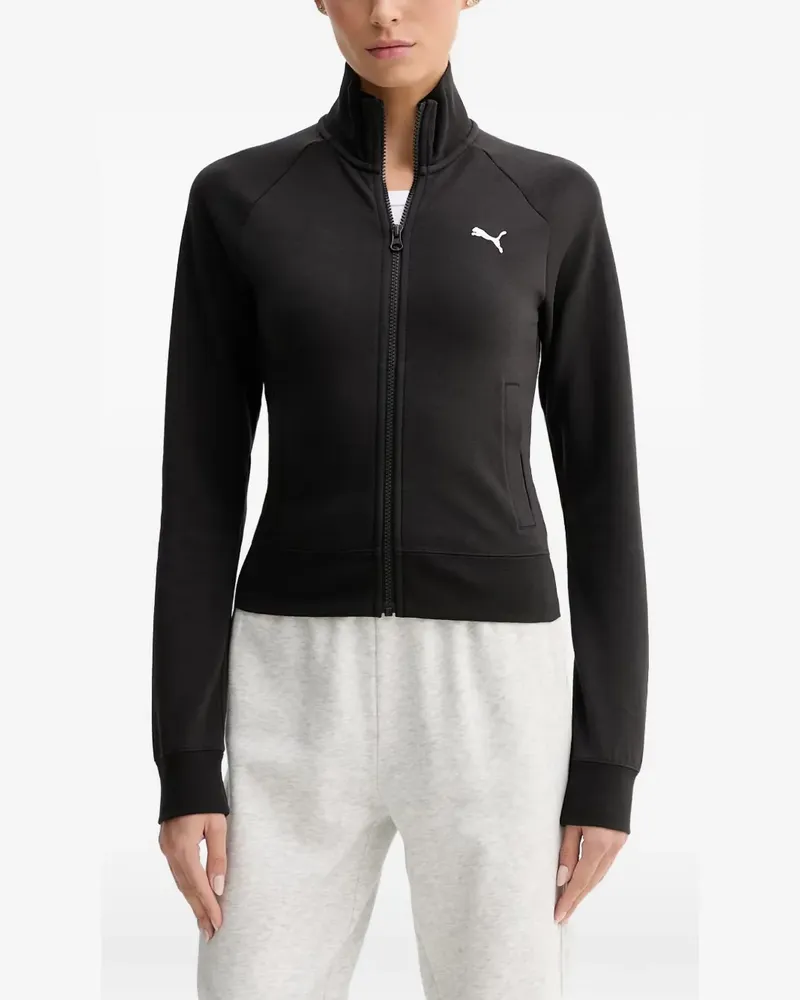 Puma Sweatshirt mit Reißverschluss - Schwarz Schwarz