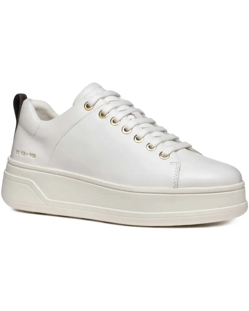 Geox Plateau-Sneakers mit Ösen - Weiß Weiß