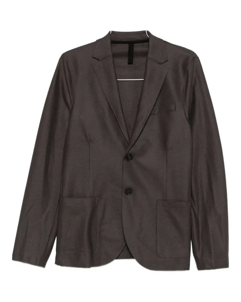 Harris Wharf London single-breasted virgin-wool blazer - Braun Braun
