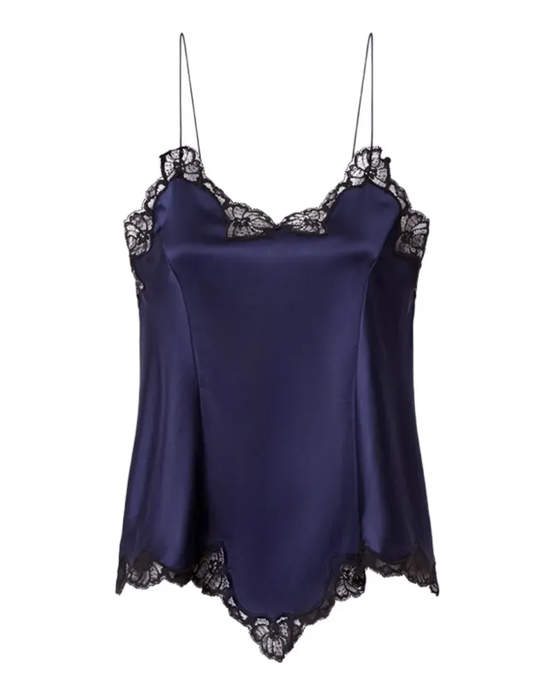 Isabel Marant Amael silk top - Blau Blau