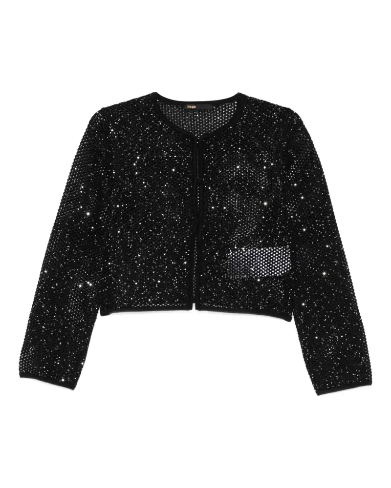 Maje Cardigan mit Pailletten - Schwarz Schwarz