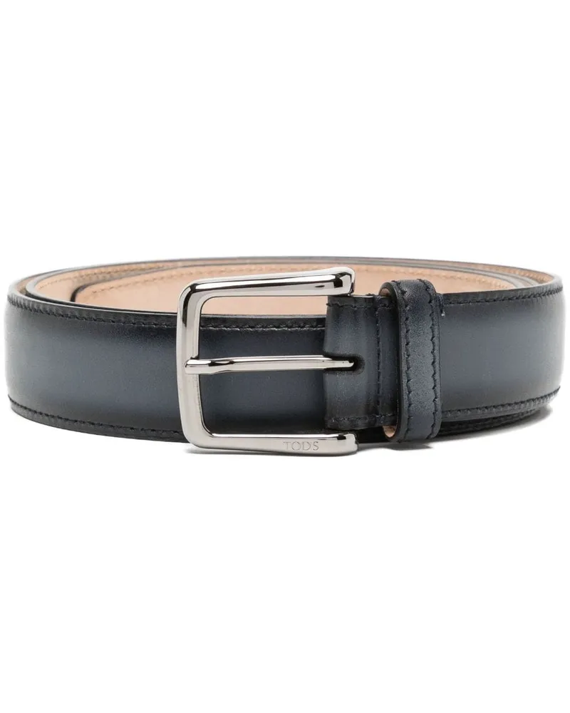 TOD'S Gürtel mit Logo-Schnalle - Schwarz Schwarz