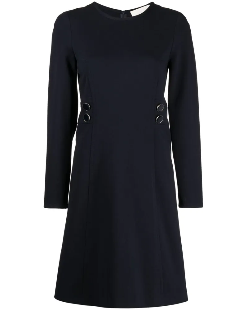 JANE Atelier Midikleid mit Rundhalsausschnitt - Blau Blau