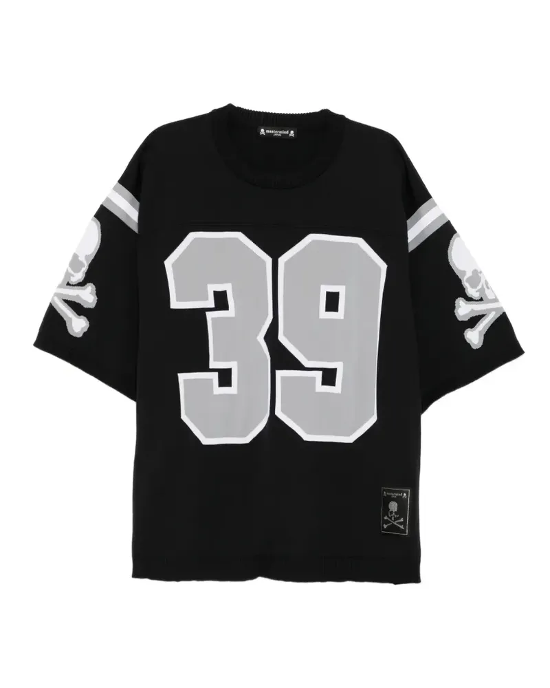 Mastermind Japan Football T-Shirt - Schwarz Schwarz