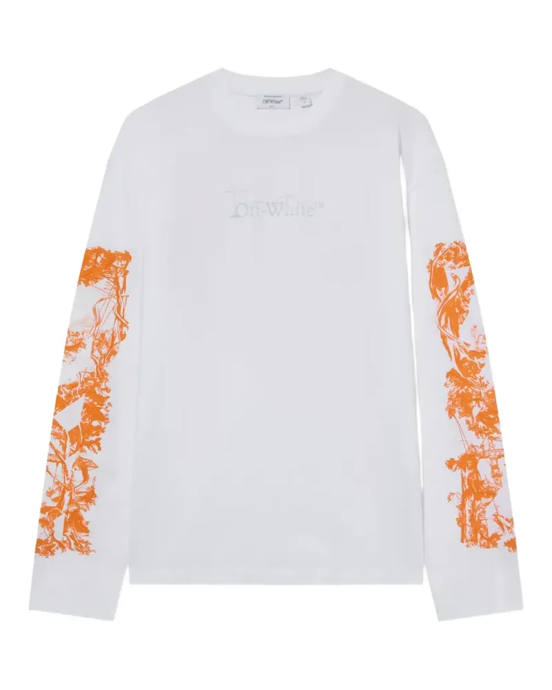 OFF-WHITE City Nature Langarmshirt - Weiß Weiß