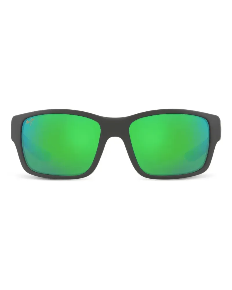 Maui Jim Mangroves Sonnenbrille mit eckigem Gestell - Grau Grau