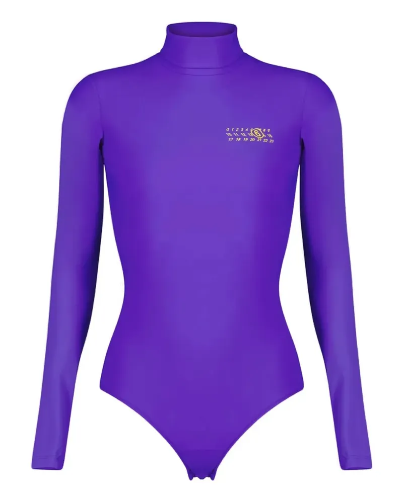 Maison Margiela Body mit Stehkragen - Violett Violett